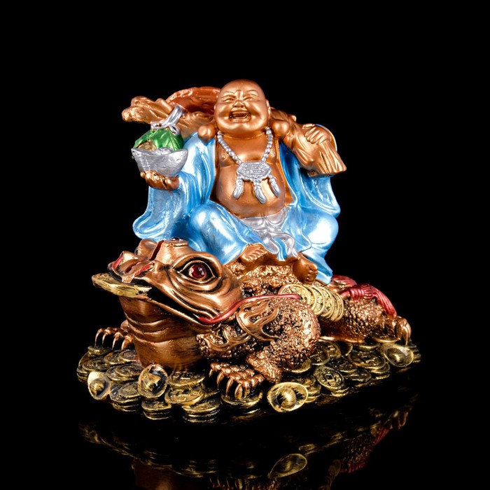 Копилка "Хотэй на жабе", цветная, керамика, 26 см
Копилка "Хотэй на жабе", цветная, керамика, 26 см