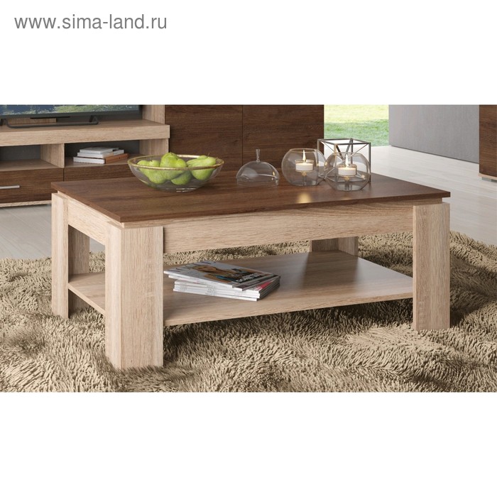 Стол журнальный «Дельта», 1100 × 650 × 475 мм, цвет дуб сонома / дуб экспрессив
Стол журнальный «Дельта», 1100 × 650 × 475 мм, цвет дуб сонома / дуб экспрессив