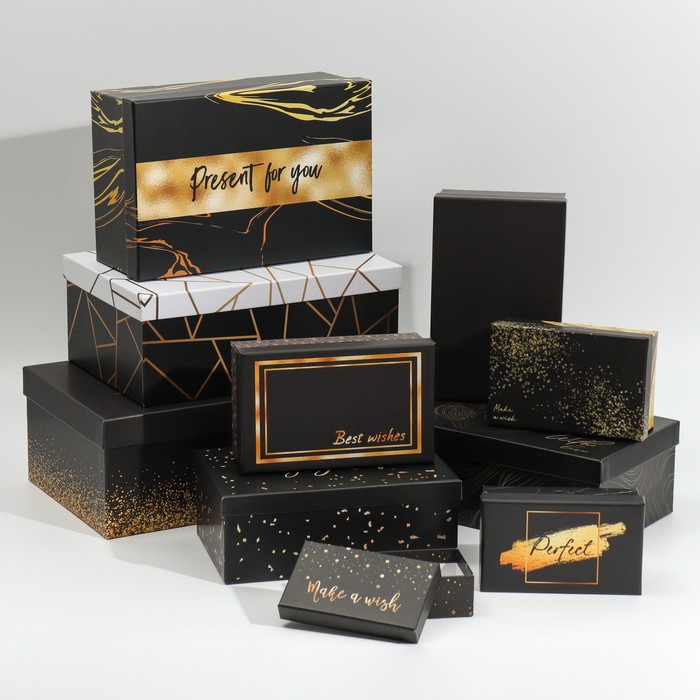 Набор подарочных коробок 10 в 1 «Счастье», 12 × 7 × 4 - 32.5 × 20 × 12.5 см
Набор подарочных коробок 10 в 1 «Счастье», 12 × 7 × 4 - 32.5 × 20 × 12.5 см