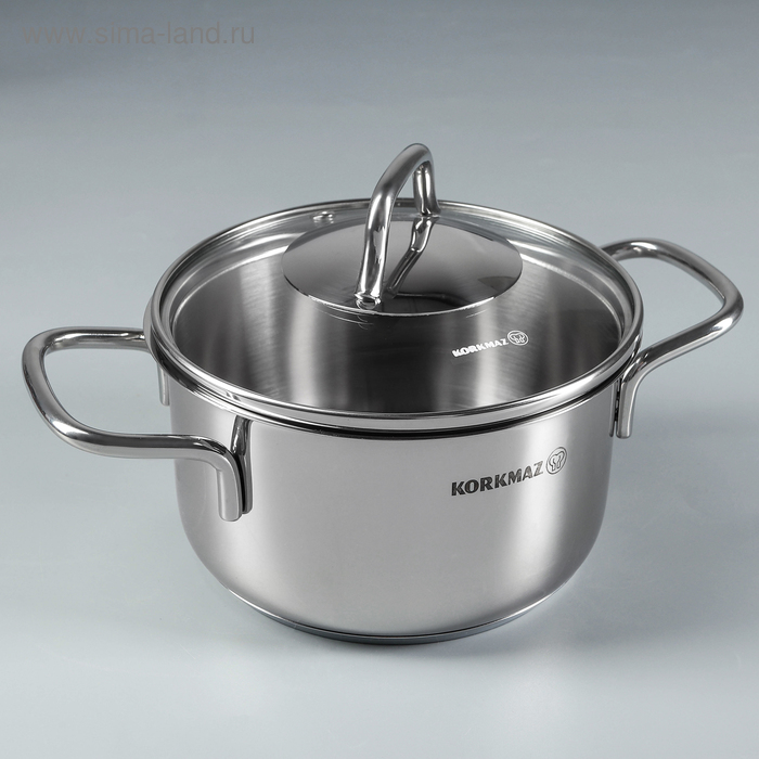 Кастрюля Korkmaz Perla, 1,8 л, 16×9 см, стеклянная крышка
Кастрюля Korkmaz Perla, 1,8 л, 16×9 см, стеклянная крышка