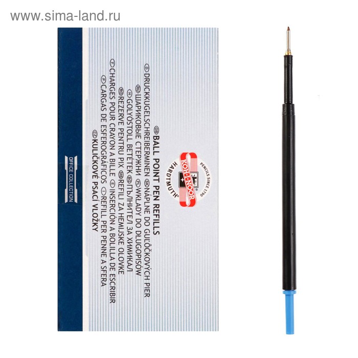 Стержень шариковый Koh-I-Noor 4443E, 0,6 мм, 107 мм, синий
Стержень шариковый Koh-I-Noor 4443E, 0,6 мм, 107 мм, синий
