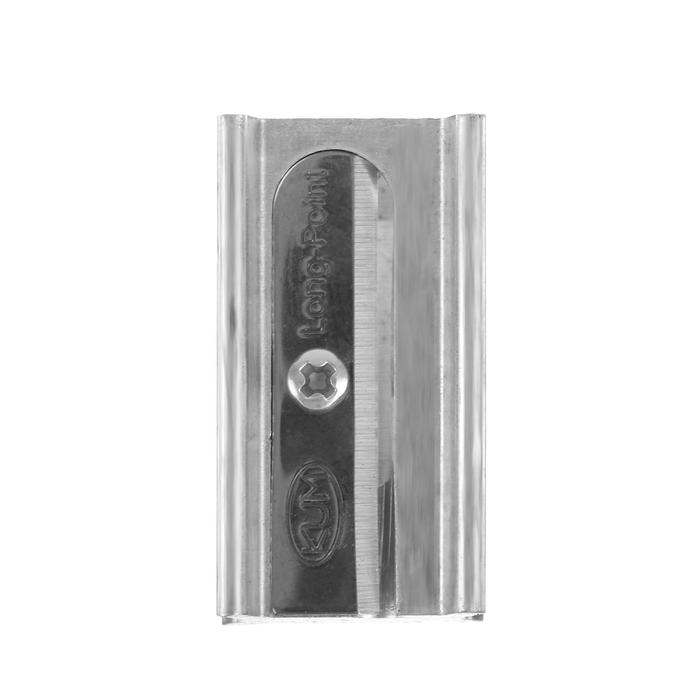 фото Точилка металлическая 1 отверстие koh-i-noor 9095/42, d=8 мм прямоугольная, для удлиненного грифеля