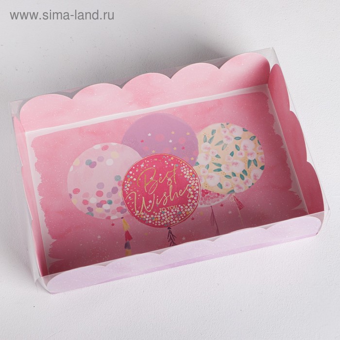 Коробка подарочная с PVC-крышкой Best wishes, 20 × 30 × 8 см
Коробка подарочная с PVC-крышкой Best wishes, 20 × 30 × 8 см