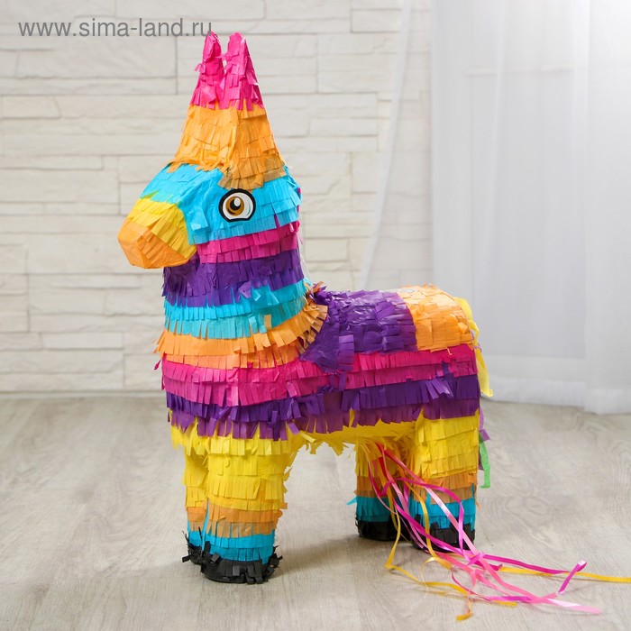 Пиньята «Осёл», с лентами
Пиньята «Осёл», с лентами