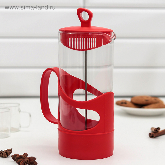 Френч-пресс Herevin «Арабика», 1 л, цвет красный
Френч-пресс Herevin «Арабика», 1 л, цвет красный