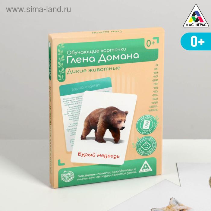 Обучающие карточки по методике Глена Домана «Дикие животные», 12 карт, А6, в коробке
Обучающие карточки по методике Глена Домана «Дикие животные», 12 карт, А6, в коробке