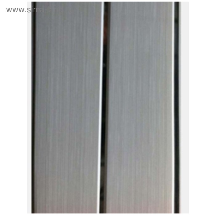 Панель ПВХ потолочная 2-х полосная, Каскад Серый, 3000х200х8 мм 
Панель ПВХ потолочная 2-х полосная, Каскад Серый, 3000х200х8 мм