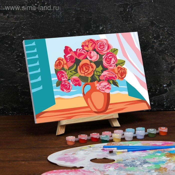 Картина по номерам на холсте с подрамником «Букет на окне» 20×30 см
Картина по номерам на холсте с подрамником «Букет на окне» 20×30 см