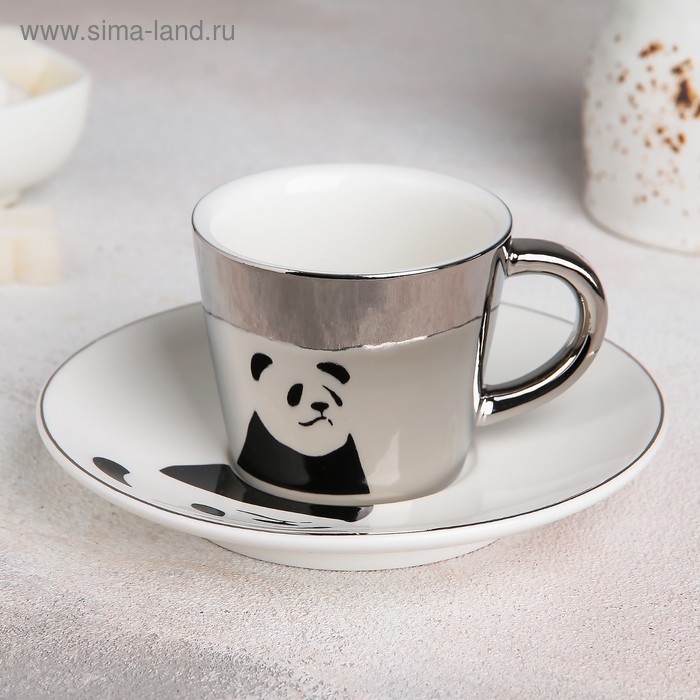 Чайная пара «Зазеркалье. Панда», чашка 200 мл, блюдце 17 см
Чайная пара «Зазеркалье. Панда», чашка 200 мл, блюдце 17 см