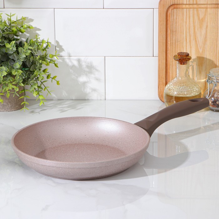 Сковорода Papilla Wilma cappuccino granite, d=24 см, пластиковая ручка, антипригарное покрытие, цвет коричневый
Сковорода Papilla Wilma cappuccino granite, d=24 см, пластиковая ручка, антипригарное покрытие, цвет коричневый