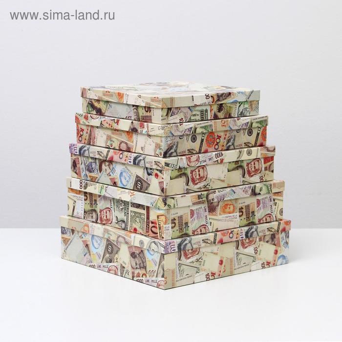 Набор коробок 5 в 1 "Деньги", 34 х 34 х 9 - 26 х 26 х 5 см
Набор коробок 5 в 1 "Деньги", 34 х 34 х 9 - 26 х 26 х 5 см