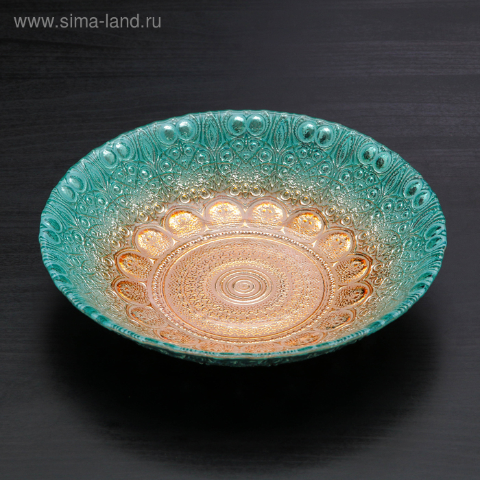 Тарелка «Мирах», d=22 см, цвет голубой с золотом
Тарелка «Мирах», d=22 см, цвет голубой с золотом