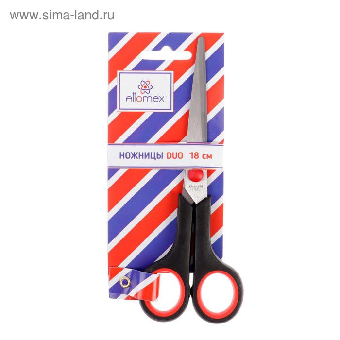 Ножницы Attomex Duo, 18 см, двухцветные, прорезиненные кольца
Ножницы Attomex Duo, 18 см, двухцветные, прорезиненные кольца
