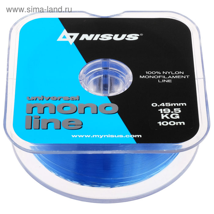 Леска NISUS MONOLINE Blue 0,45 мм/100 м
Леска NISUS MONOLINE Blue 0,45 мм/100 м