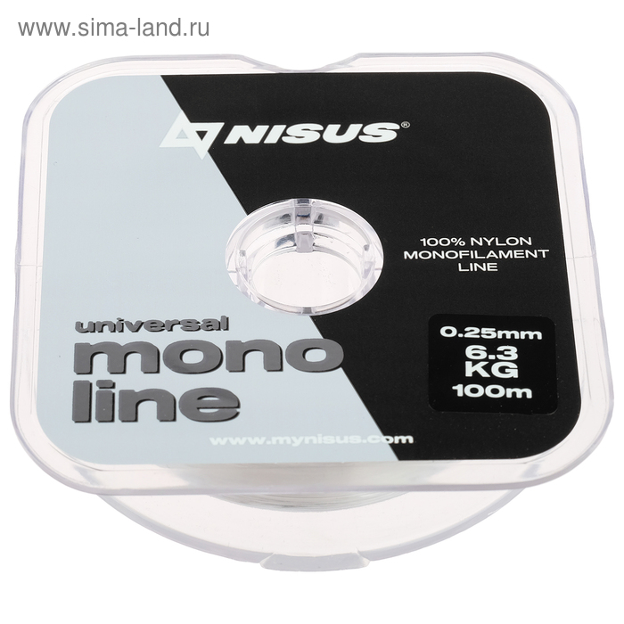 Леска NISUS MONOLINE Universal 0,25 мм/100 м
Леска NISUS MONOLINE Universal 0,25 мм/100 м