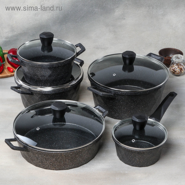 Набор посуды литой, 5 предметов: кастрюли 2,3 л, d=20 см, 4 л, d=24 см, 6 л, d=28 см, сотейник 4,5 л, 29×8 см, ковш 1,2 л d=16 см, индукция
Набор посуды литой, 5 предметов: кастрюли 2,3 л, d=20 см, 4 л, d=24 см, 6 л, d=28 см, сотейник 4,5 л, 29×8 см, ковш 1,2 л d=16 см, индукция