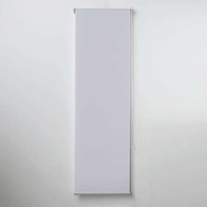 фото Штора рулонная «механика. блэкаут», 60×180 см (с учётом креплений 3,5 см), цвет белый
