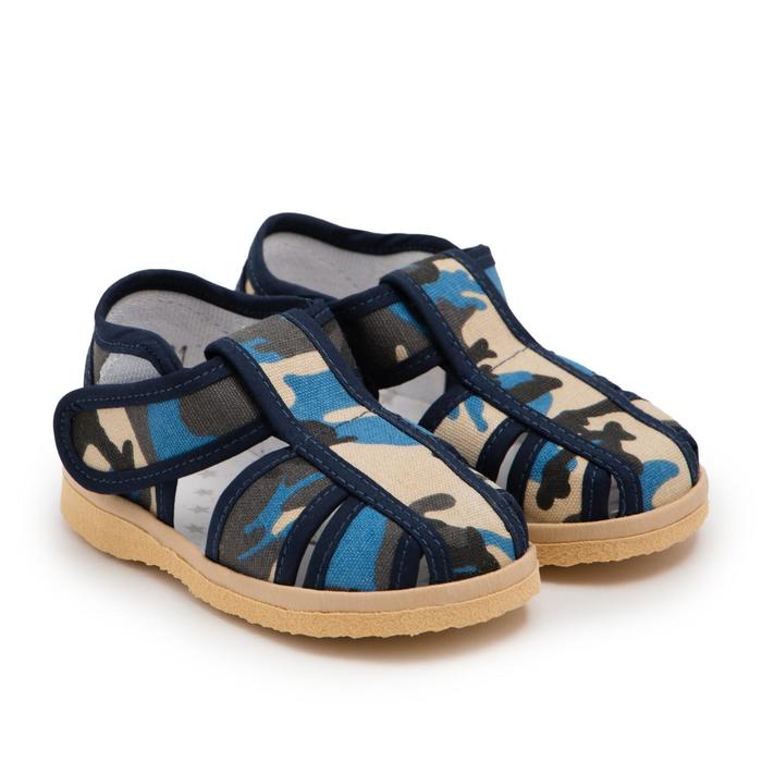 Сандалии детские, цвет синий/коричневый, размер 25,5
Сандалии детские, цвет синий/коричневый, размер 25,5