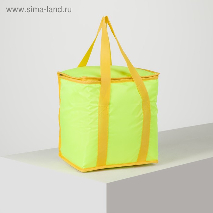 Термосумка, 15 л, отдел на молнии, цвет салатовый 
Термосумка, 15 л, отдел на молнии, цвет салатовый