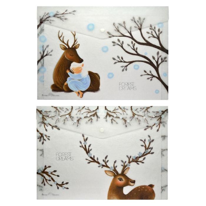 Папка-конверт на кнопке А4, 180 мкм Forest dream, пластик, МИКС
Папка-конверт на кнопке А4, 180 мкм Forest dream, пластик, МИКС