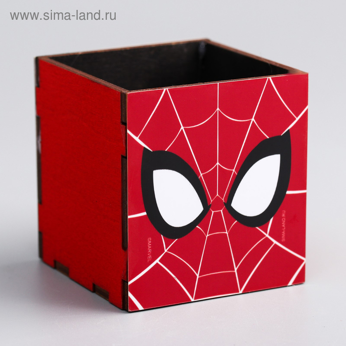фото Органайзер для канцелярии spider-man, человек-паук, 65 х 70 х 65 мм marvel