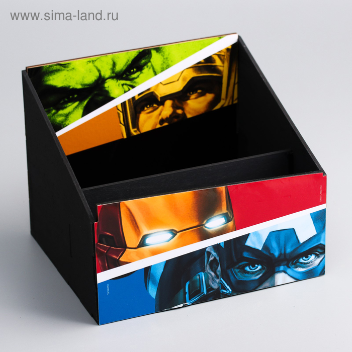 Органайзер для канцелярии "Супергерои", Мстители, 140 х 170 х 150 мм
Органайзер для канцелярии "Супергерои", Мстители, 140 х 170 х 150 мм