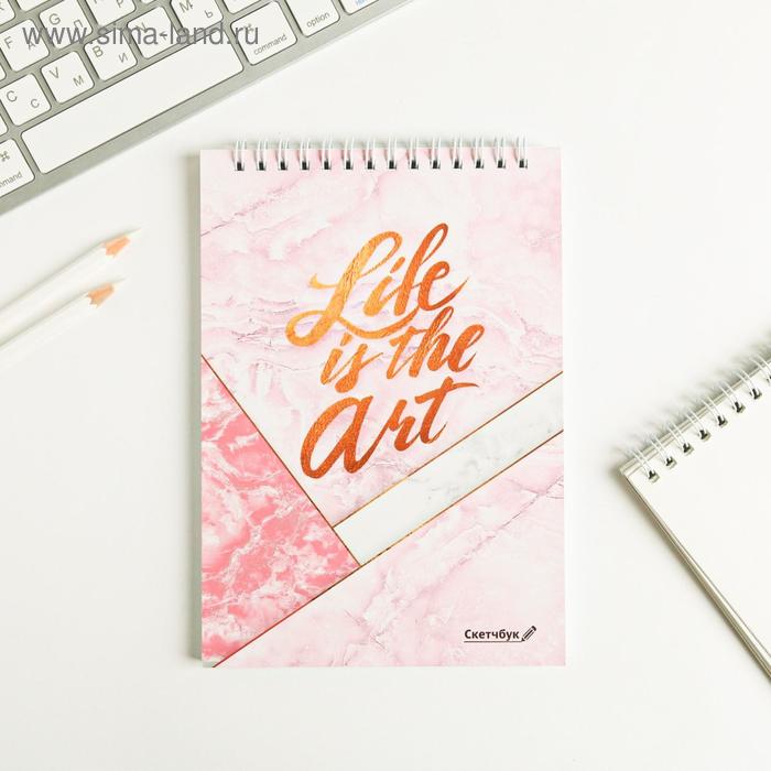 Скетчбук Life is the art А5, 40 л, 100 г/м
Скетчбук Life is the art А5, 40 л, 100 г/м