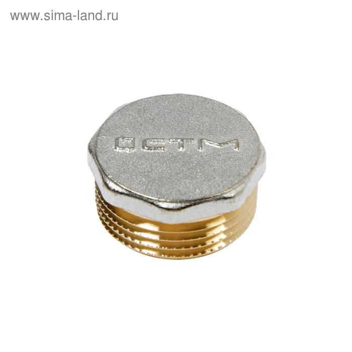 Заглушка "CTM", 1", наружная резьба, никелированная латунь
Заглушка "CTM", 1", наружная резьба, никелированная латунь