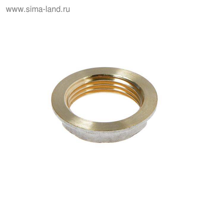 Контргайка с ребордой "CTM", 1", внутренняя резьба, никелированная латунь
Контргайка с ребордой "CTM", 1", внутренняя резьба, никелированная латунь