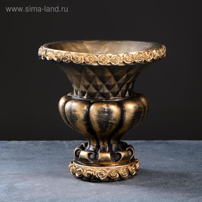 Фигурное кашпо - ваза "Ромб", 1,6 л, черное золото
Фигурное кашпо - ваза "Ромб", 1,6 л, черное золото