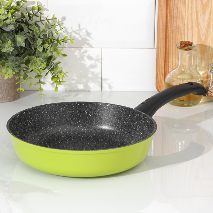 Сковорода Casta Color, d=24 см, пластиковая ручка, антипригарное покрытие, цвет цвет зелёный
Сковорода Casta Color, d=24 см, пластиковая ручка, антипригарное покрытие, цвет цвет зелёный