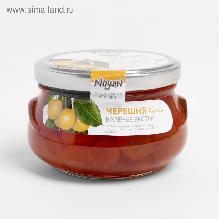 Варенье Noyan черешня белая экстра, 450 г
Варенье Noyan черешня белая экстра, 450 г