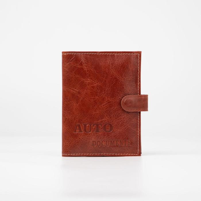 Обложка для автодокументов, цвет рыжий
Обложка для автодокументов, цвет рыжий