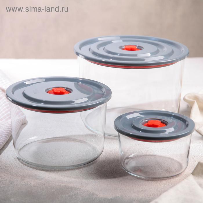 Набор контейнеров с крышкой, 3 шт: 350 мл, 1 л, 2 л
Набор контейнеров с крышкой, 3 шт: 350 мл, 1 л, 2 л