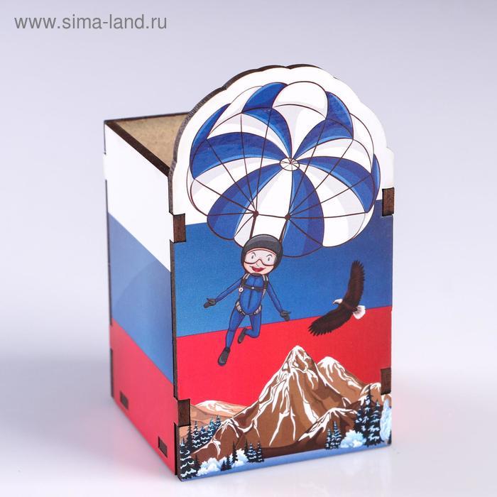 Подставка для карандашей "Парашютист" триколор
Подставка для карандашей "Парашютист" триколор