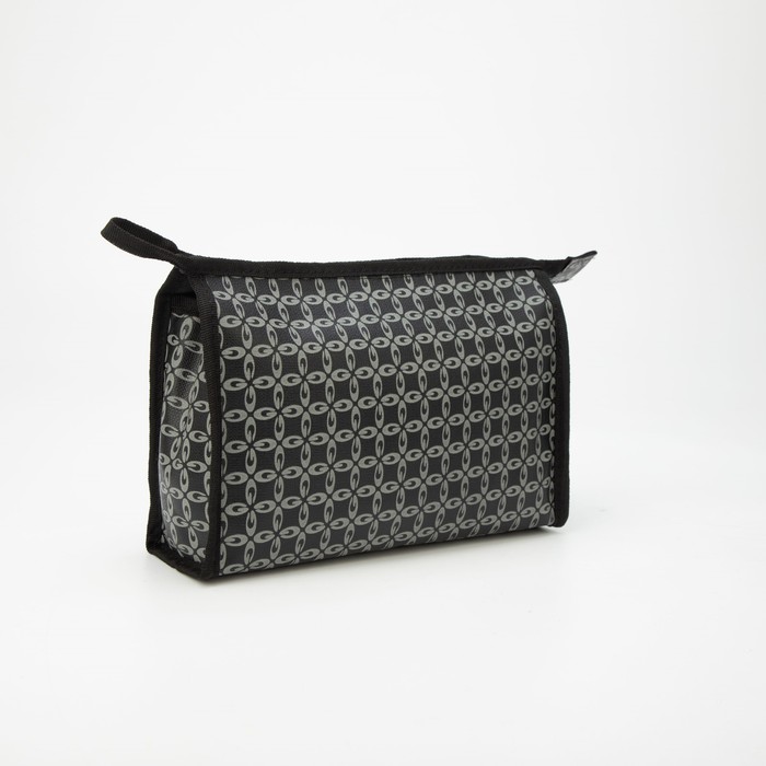 фото Косметичка треугольная, отдел на молнии, с подкладом, цвет серый