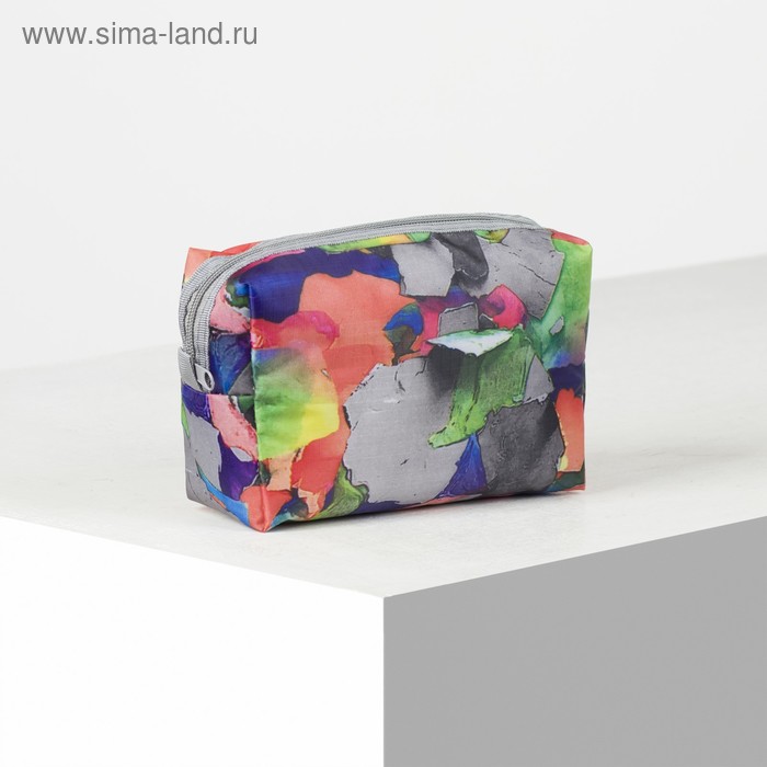 фото Косметичка дорожная, отдел на молнии, с подкладом, цвет разноцветный