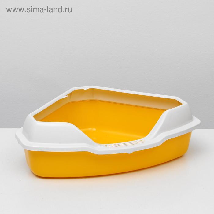 Туалет треугольный "Айша" с бортом 56 х 42 х 17 см, желтый
Туалет треугольный "Айша" с бортом 56 х 42 х 17 см, желтый