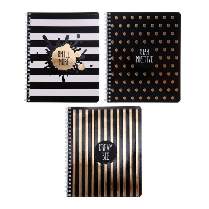 Тетрадь 48 листов в клетку на гребне «Блестящая классика», обложка мелованный картон, выборочный УФ-лак, тиснение фольгой, блок офсет, МИКС
Тетрадь 48 листов в клетку на гребне «Блестящая классика», обложка мелованный картон, выборочный УФ-лак, тиснение фольгой, блок офсет, МИКС