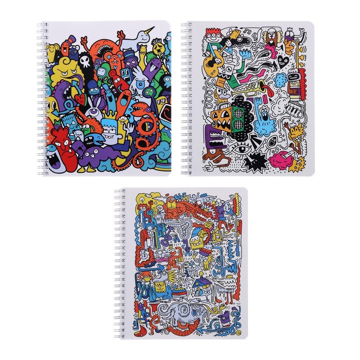 Тетрадь 96 листов в клетку на гребне "Монстро-дудл", пластиковая обложка, блок офсет, МИКС
Тетрадь 96 листов в клетку на гребне "Монстро-дудл", пластиковая обложка, блок офсет, МИКС