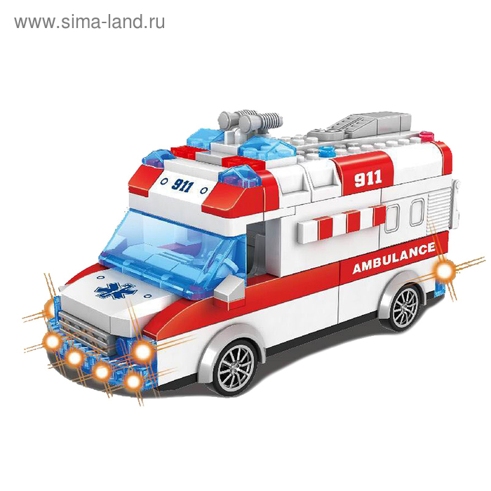 Конструктор блочный инерционный «Скорая помощь», световые и звуковые эффекты, 68 деталей, в пакете
Конструктор блочный инерционный «Скорая помощь», световые и звуковые эффекты, 68 деталей, в пакете