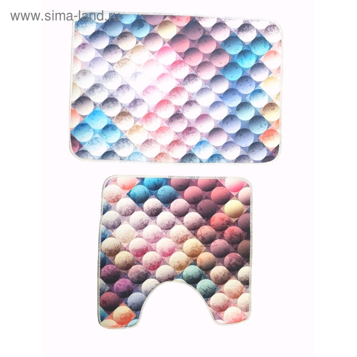 Комплект ковриков Bubble, 70х50 см, 50х50 см, цифровая фото-печать, микрополиэстер
Комплект ковриков Bubble, 70х50 см, 50х50 см, цифровая фото-печать, микрополиэстер