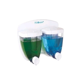 Диспенсер двойной для жидкого мыла, 350+350 мл
Диспенсер двойной для жидкого мыла, 350+350 мл