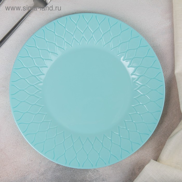 Тарелка обеденная Amario L turquoise, d=28 см
Тарелка обеденная Amario L turquoise, d=28 см