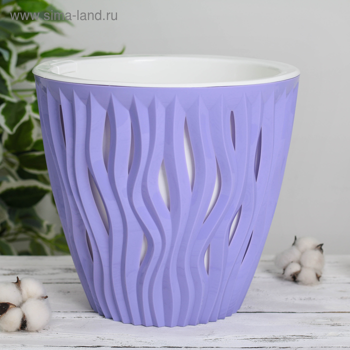 Кашпо со вставкой «Вдохновение», 7,5 л, цвет сиреневый
Кашпо со вставкой «Вдохновение», 7,5 л, цвет сиреневый