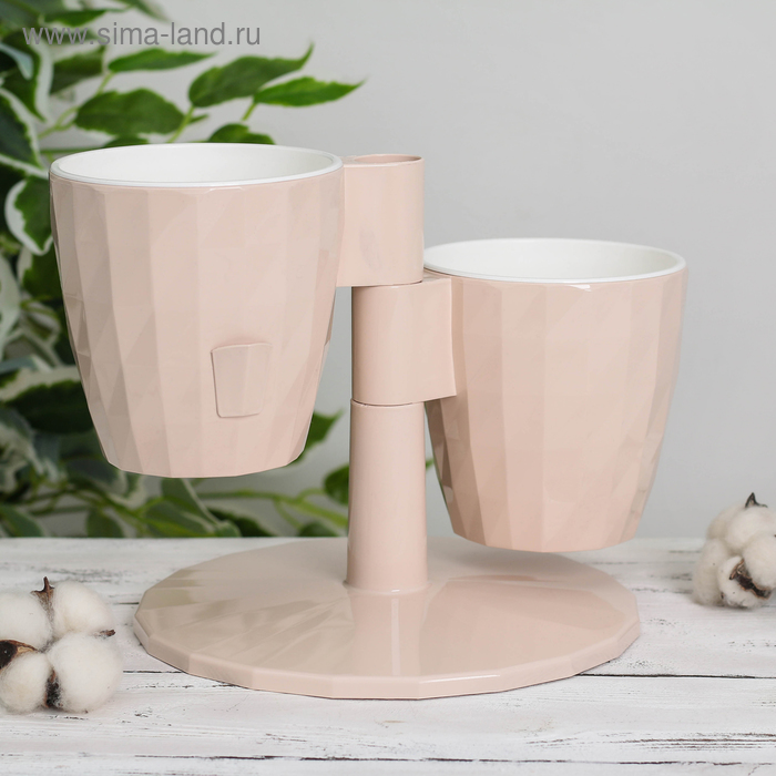 Кашпо многоярусное Ruby «Дуэт», 2 шт, 1 л, цвет пудровый
Кашпо многоярусное Ruby «Дуэт», 2 шт, 1 л, цвет пудровый