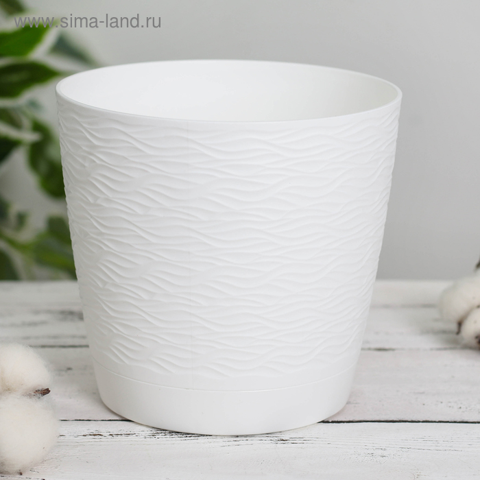 Кашпо с прикорневым поливом «Блюз», 1,2 л, цвет белый
Кашпо с прикорневым поливом «Блюз», 1,2 л, цвет белый