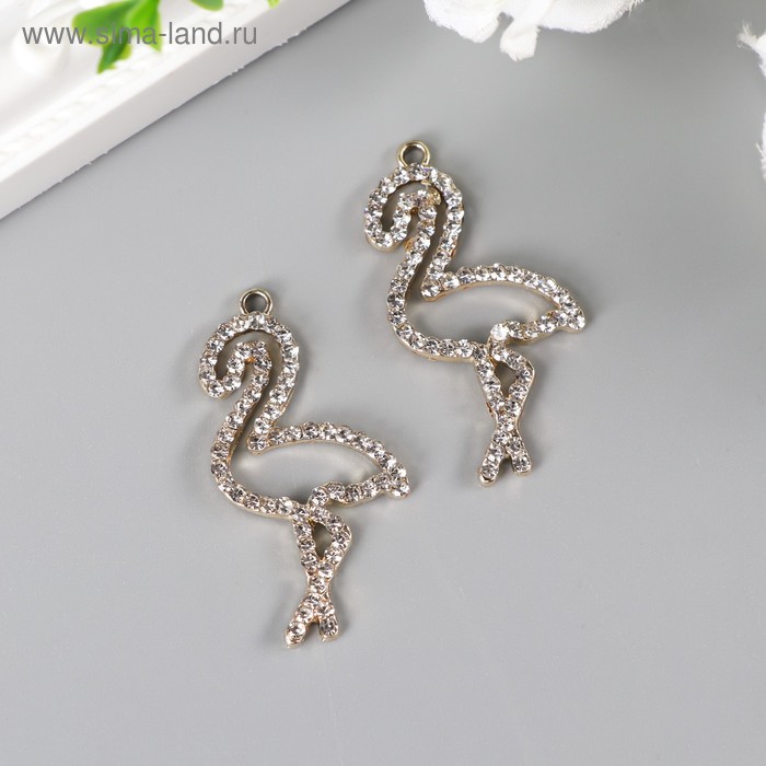 Декор для творчества металл, стразы "Фламинго" золото 3,4х2 см
Декор для творчества металл, стразы "Фламинго" золото 3,4х2 см