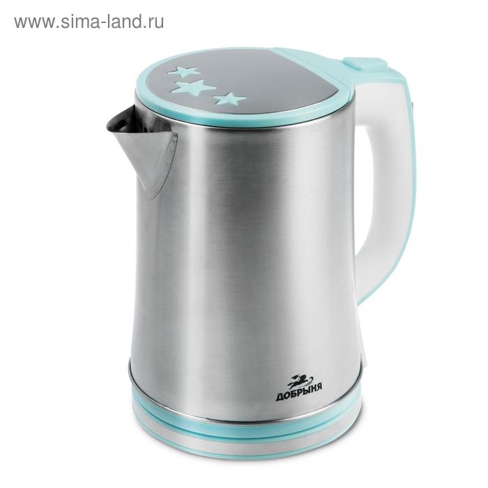Чайник электрический "Добрыня" DO-1240, пластик, колба металл, 2.5 л, 2200 Вт, серебристый
Чайник электрический "Добрыня" DO-1240, пластик, колба металл, 2.5 л, 2200 Вт, серебристый