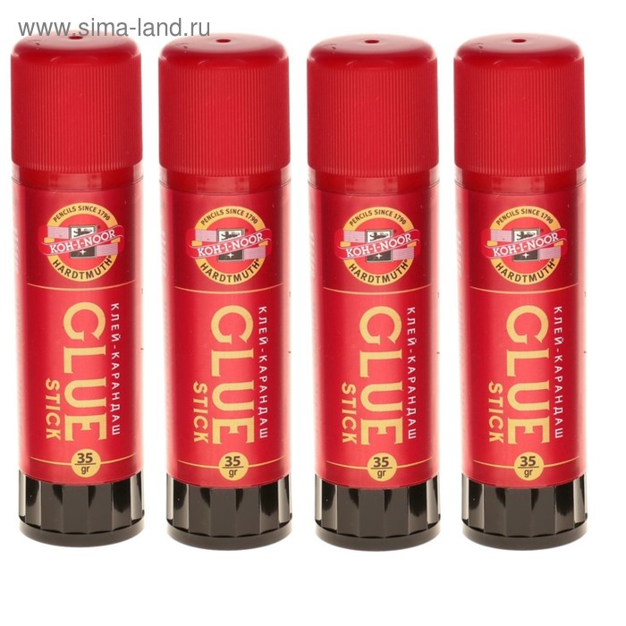 Набор 4 штуки клей-карандаш PVP 35 г KOH-I-NOOR GSKIN35
Набор 4 штуки клей-карандаш PVP 35 г KOH-I-NOOR GSKIN35